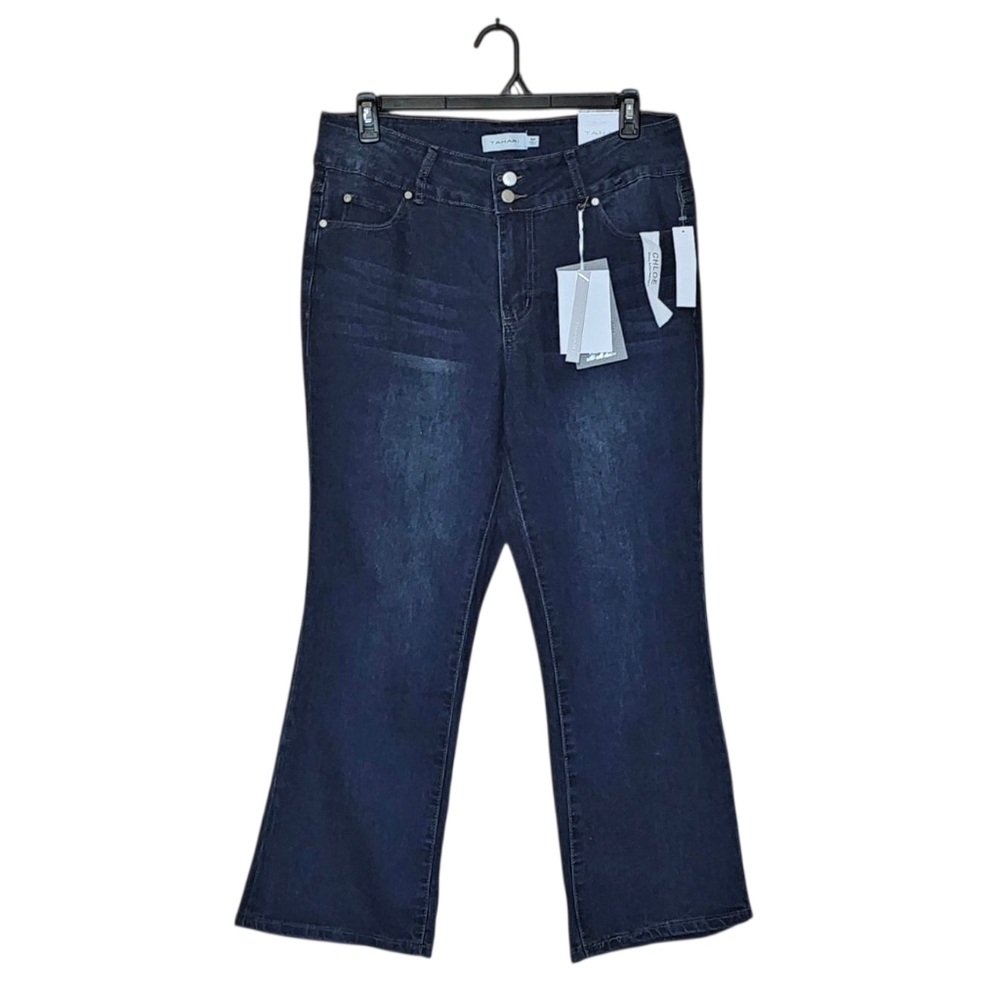 NWT Tahari Chloe Mid-rise Mini Bootcut Jeans